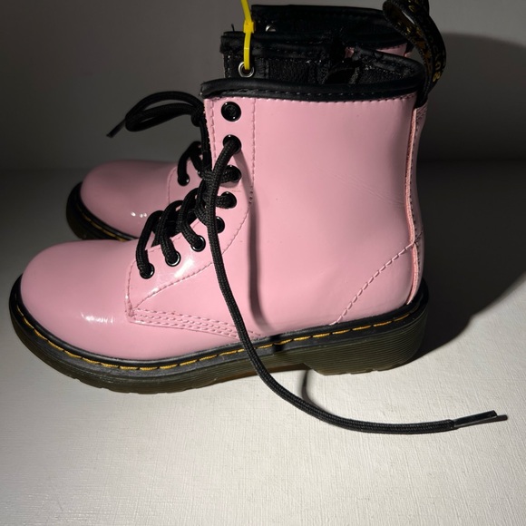 Dr. Martens 1460 Kids Youth US 13 EU 31 Pink Patent Leather Boots - Picture 6 of 16